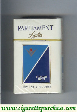 Parliament Lights cigarettes hard box